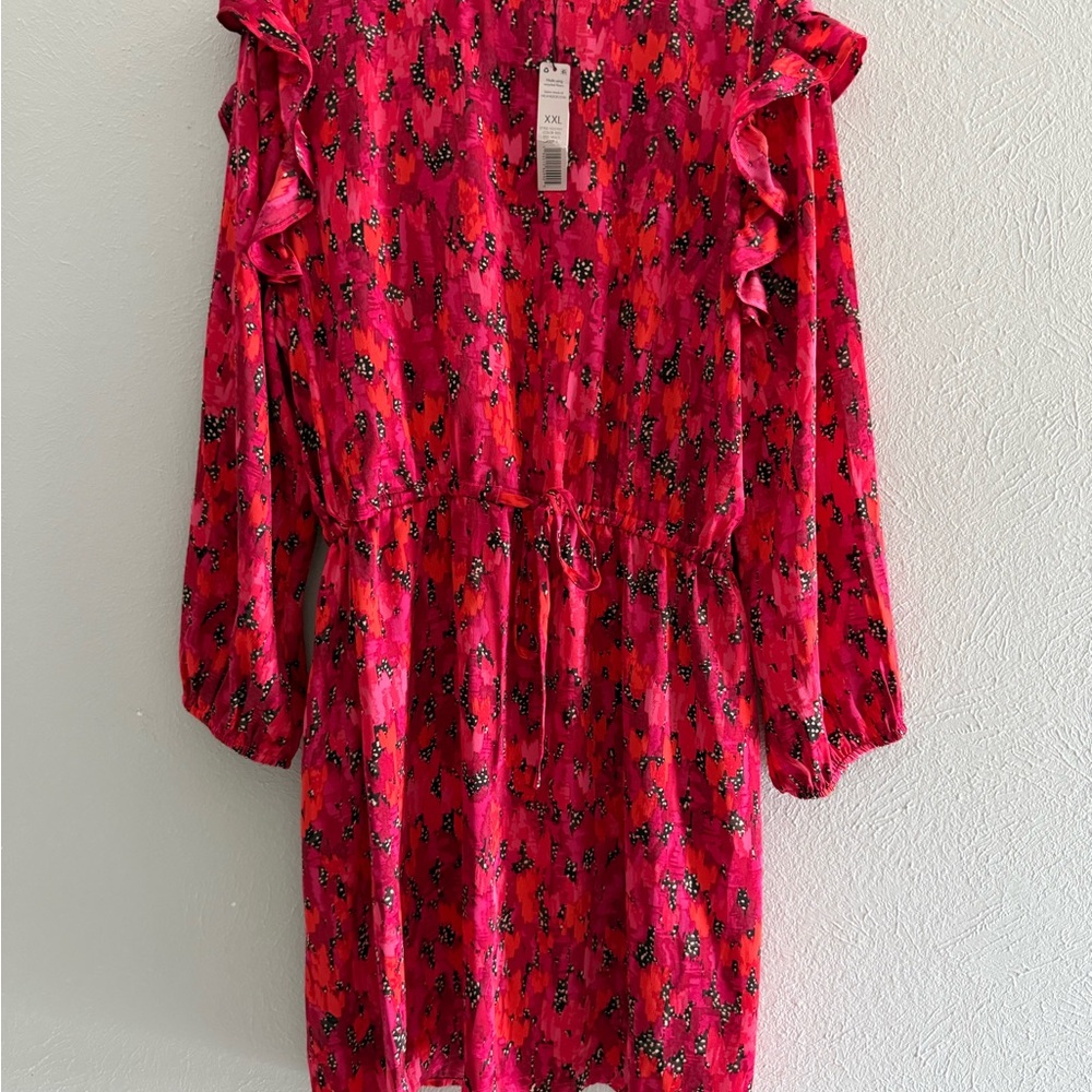 NIC+ZOE Vibrant Pink Floral Kids Dress